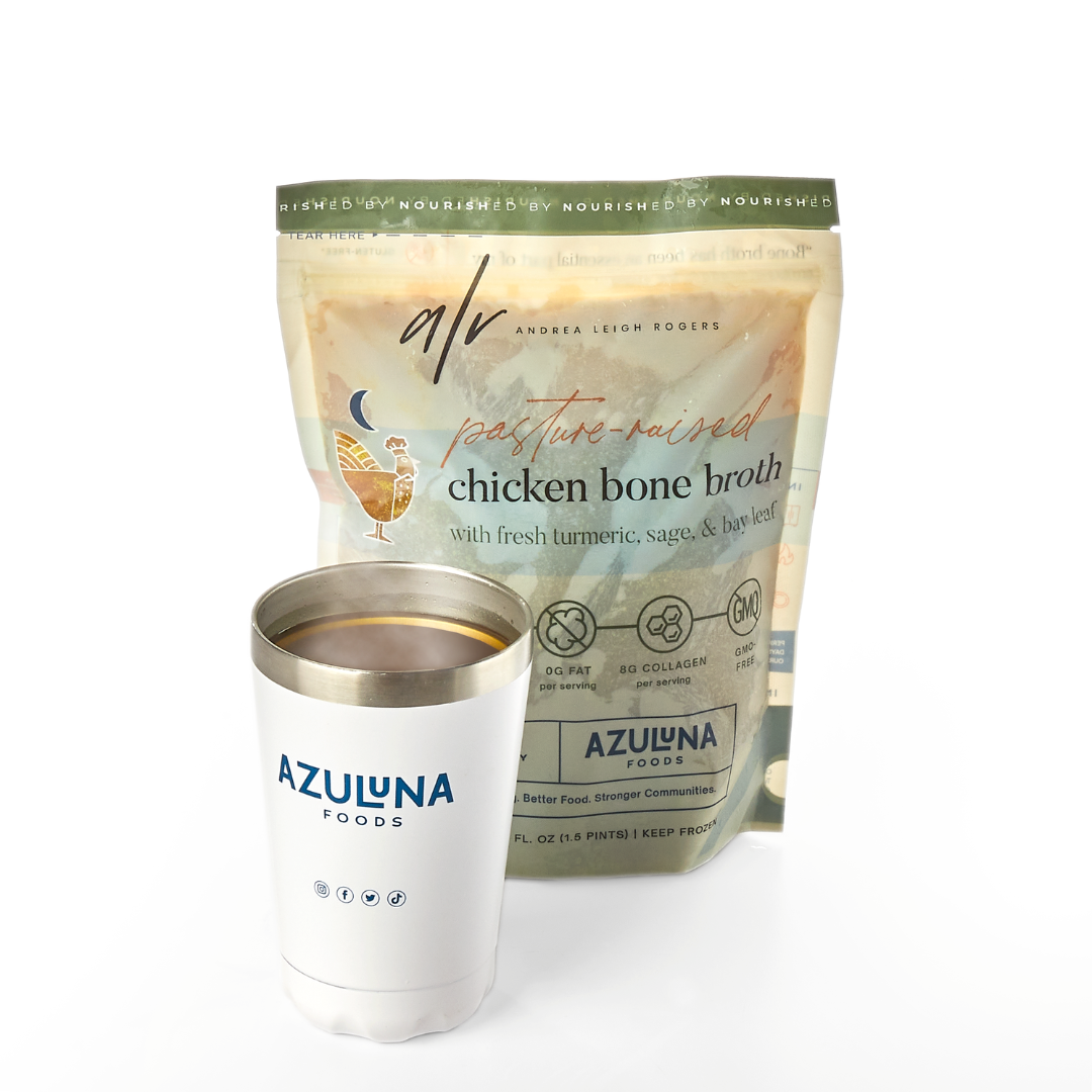 azuluna foods premium pasture raised chicken bone broth
