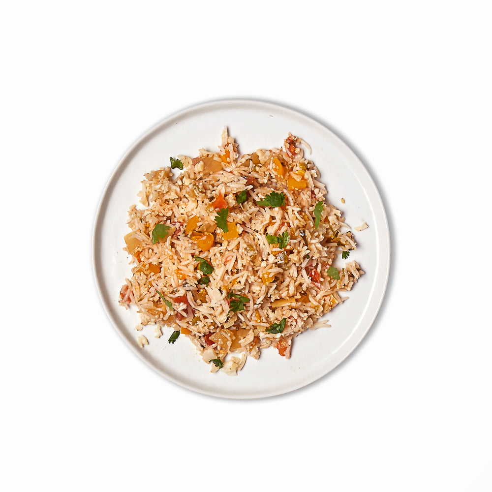 riced sofrito cauliflower