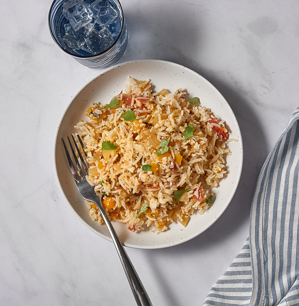 riced sofrito cauliflower