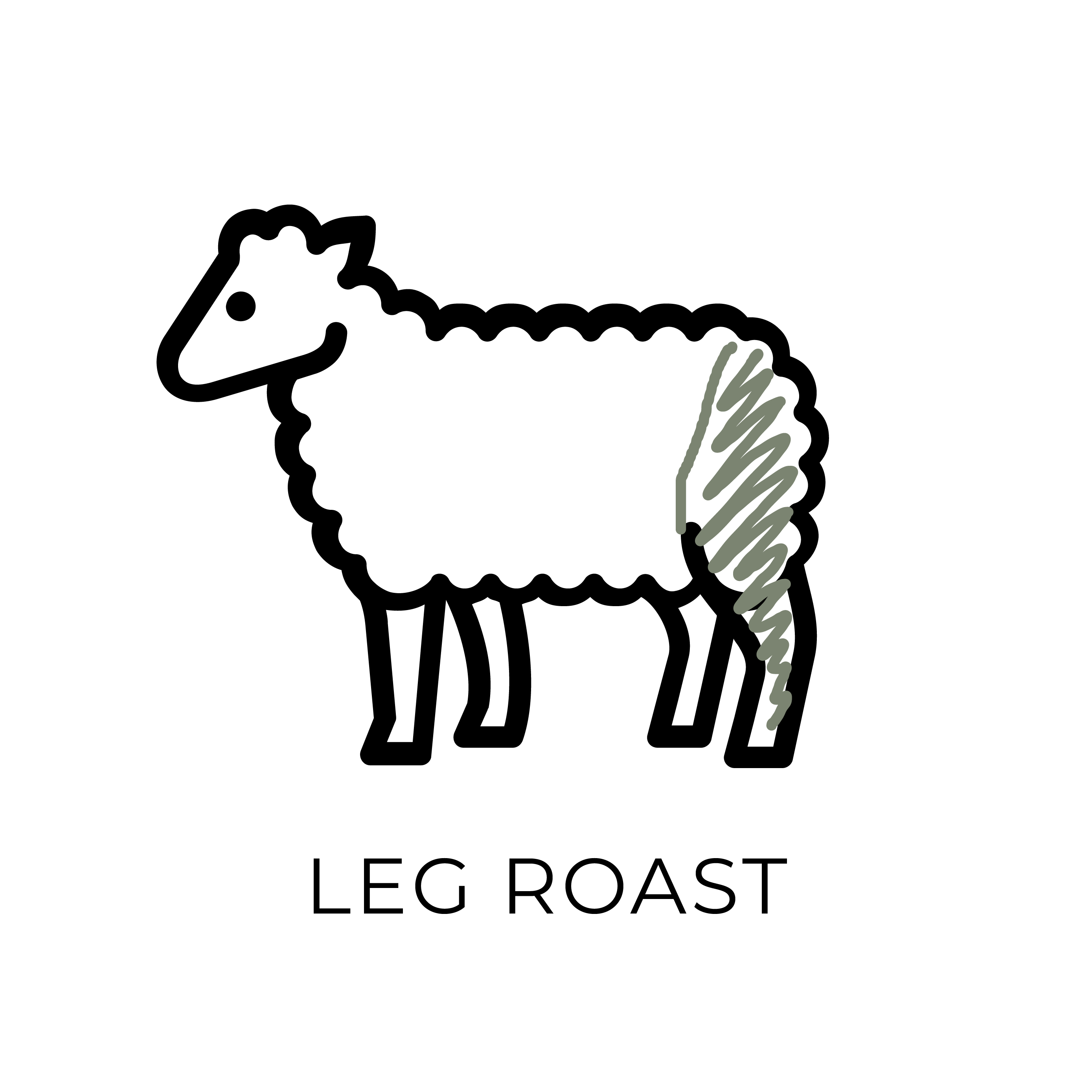 azuluna foods premium pasture raised lamb leg roast