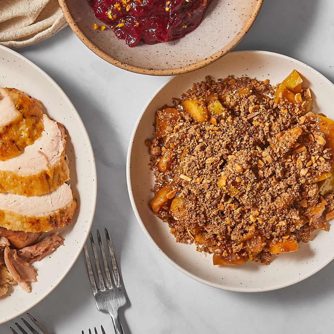 gluten-free apple crisp azuluna foods premium pasture raised ready to eat meal delivery