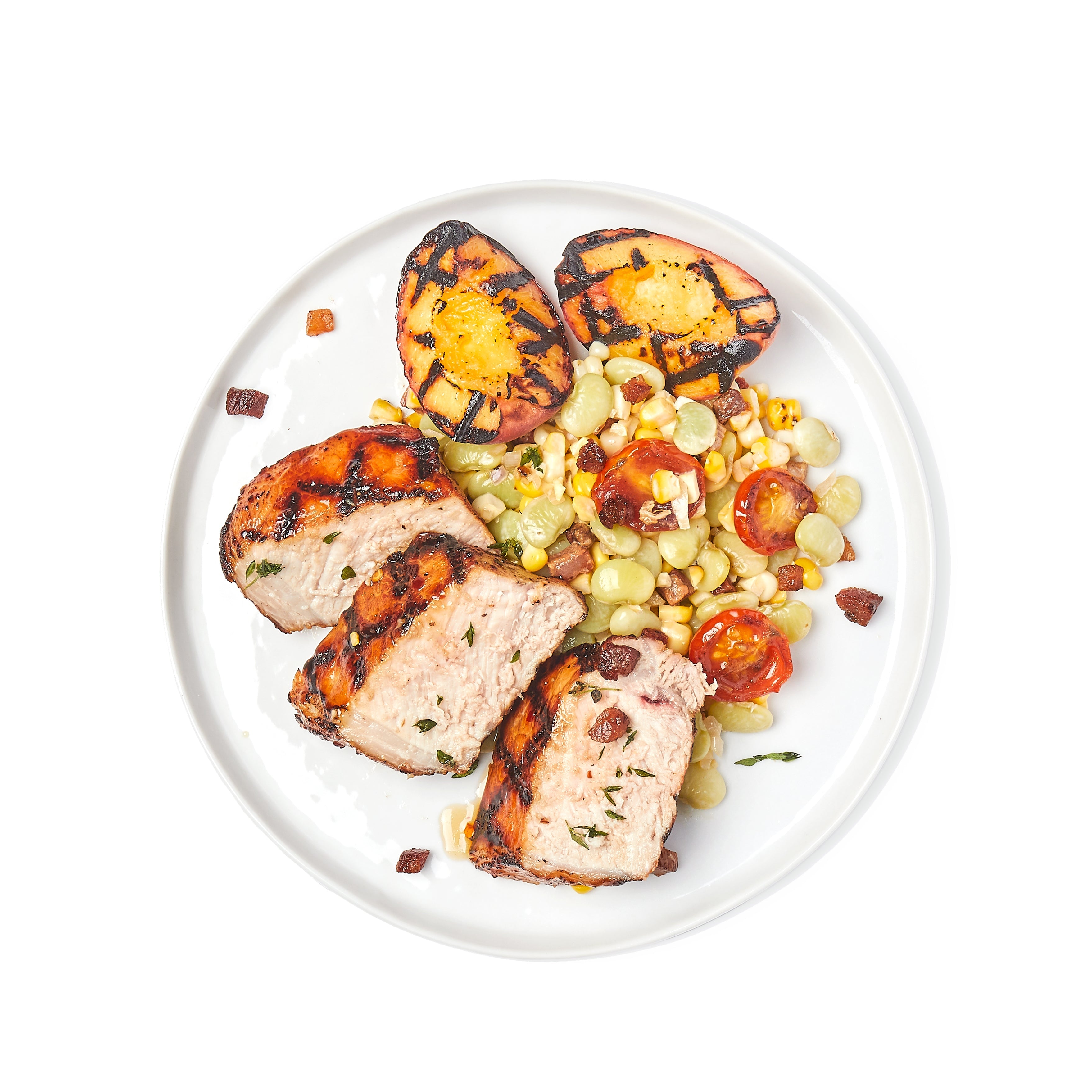 hot maple honey-glazed pork chop