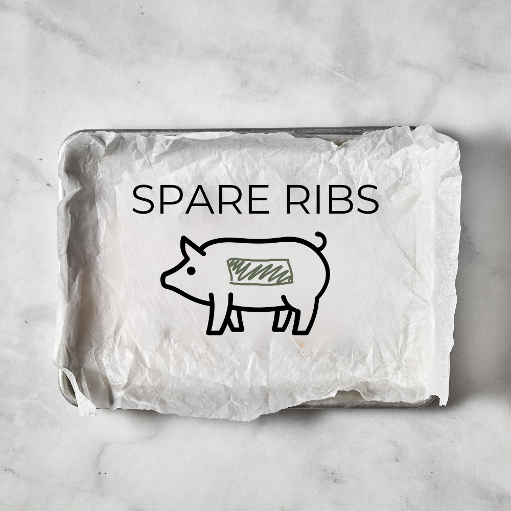 azuluna foods premium pasture-raised spare ribs