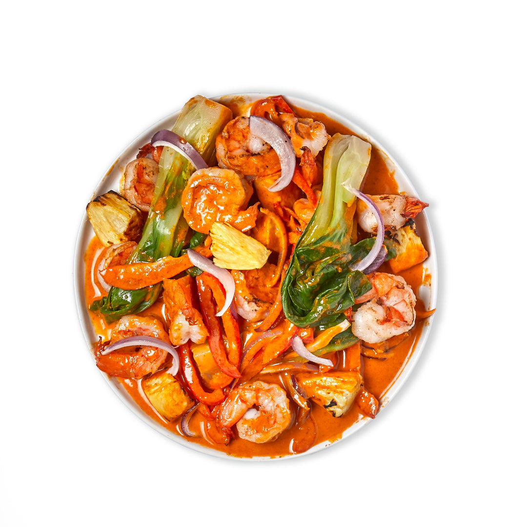 thai red shrimp curry (main) azuluna foods premium pasture raised ready to eat a la carte meal