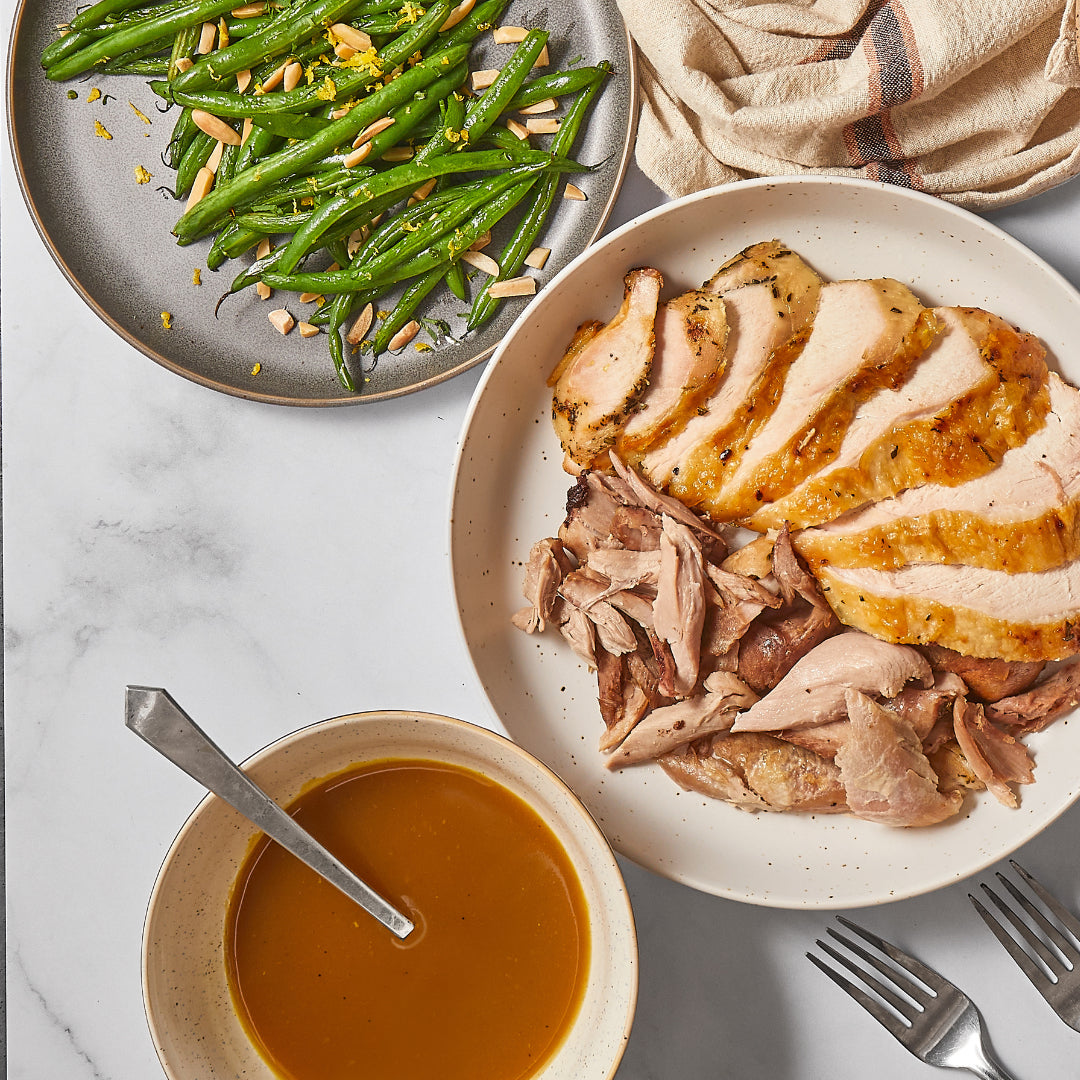 herb roasted turkey breast azuluna foods premium pasture raised ready to eat meal delivery