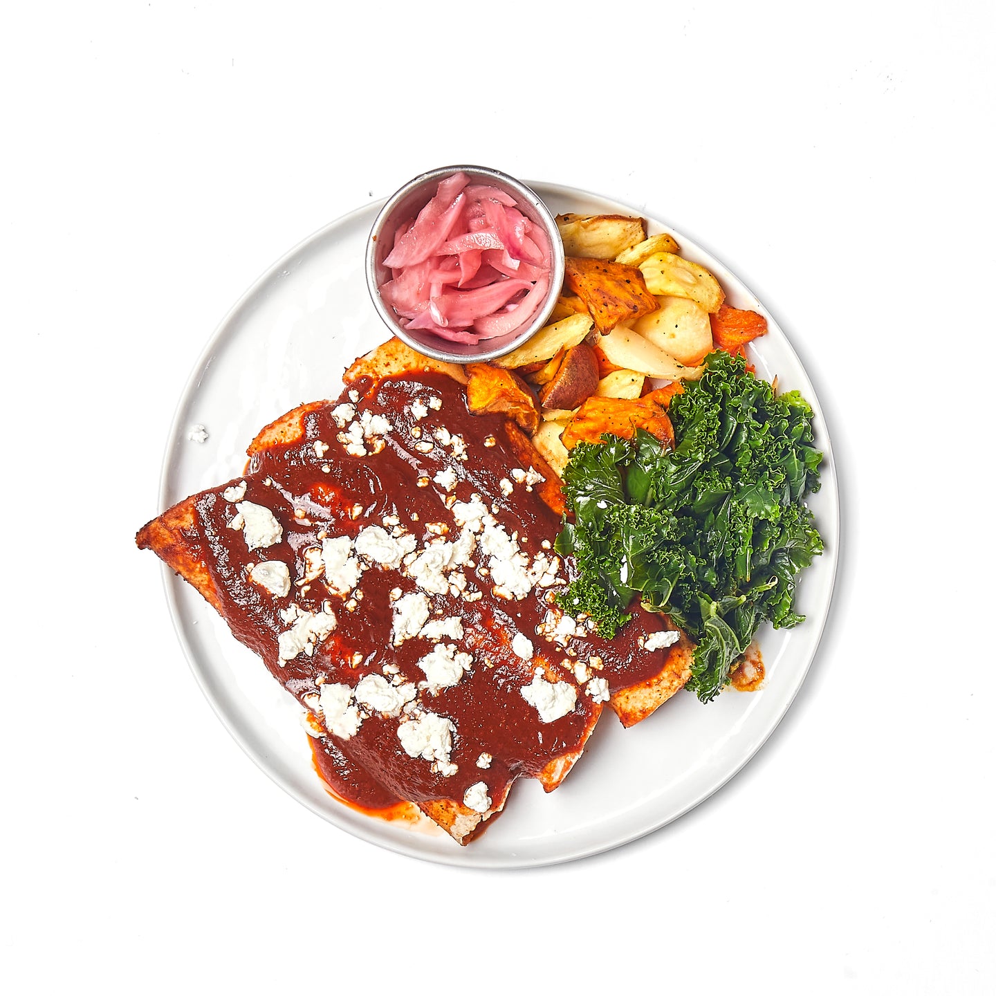 roasted pumpkin and black bean enchiladas azuluna foods Premium Pasture-Raised ready-to-eat Meals Delivery