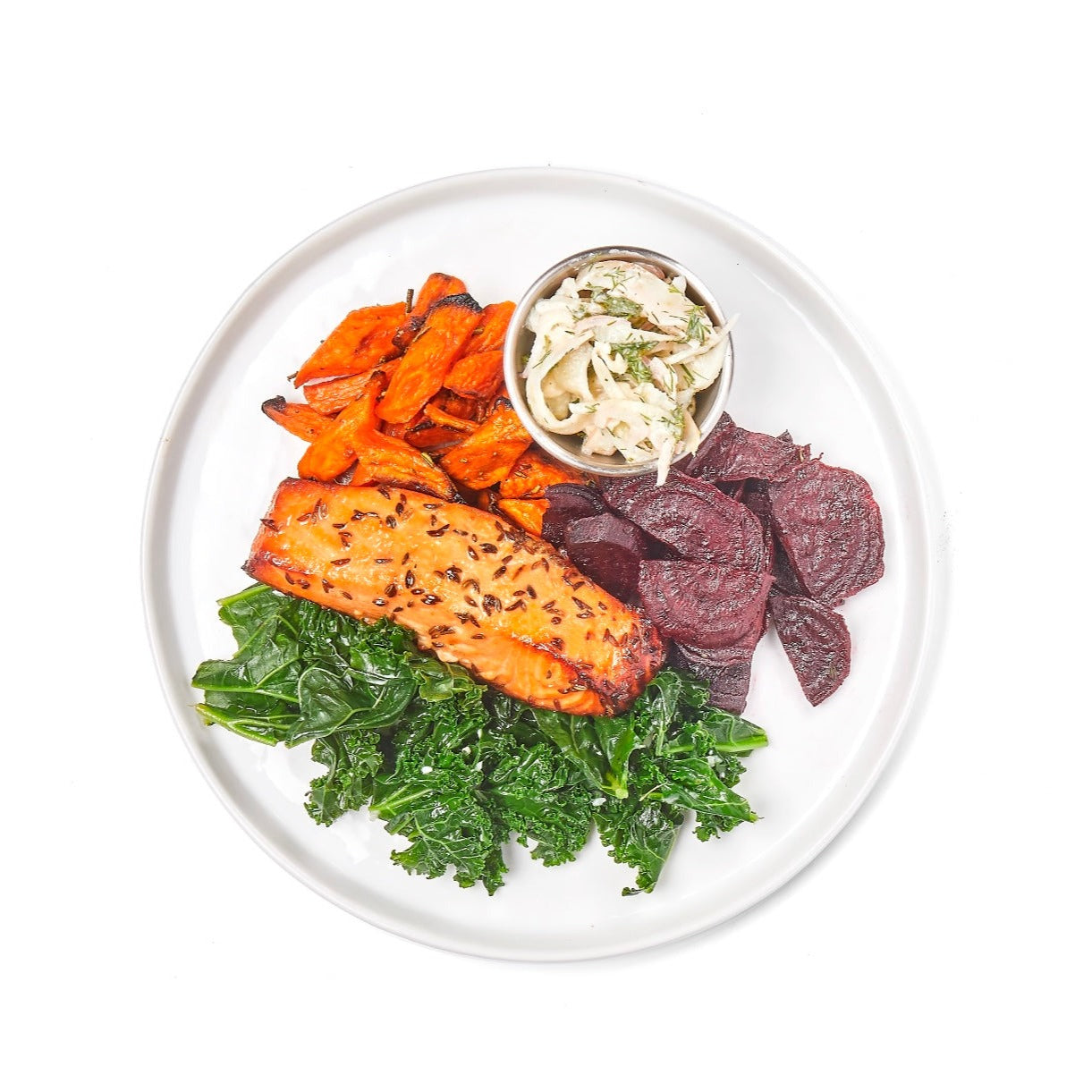 caraway glazed salmon azuluna foods Premium Pasture-Raised ready-to-eat Meals Delivery